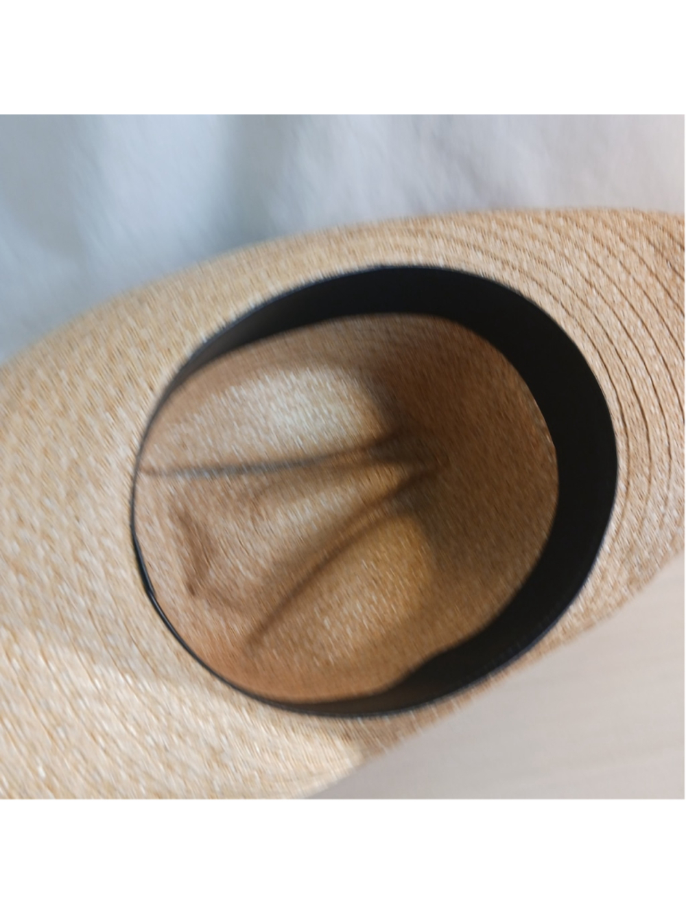 VTG Straw Cowboy Hat Small Pheasant Feathers - Picture 6 of 8